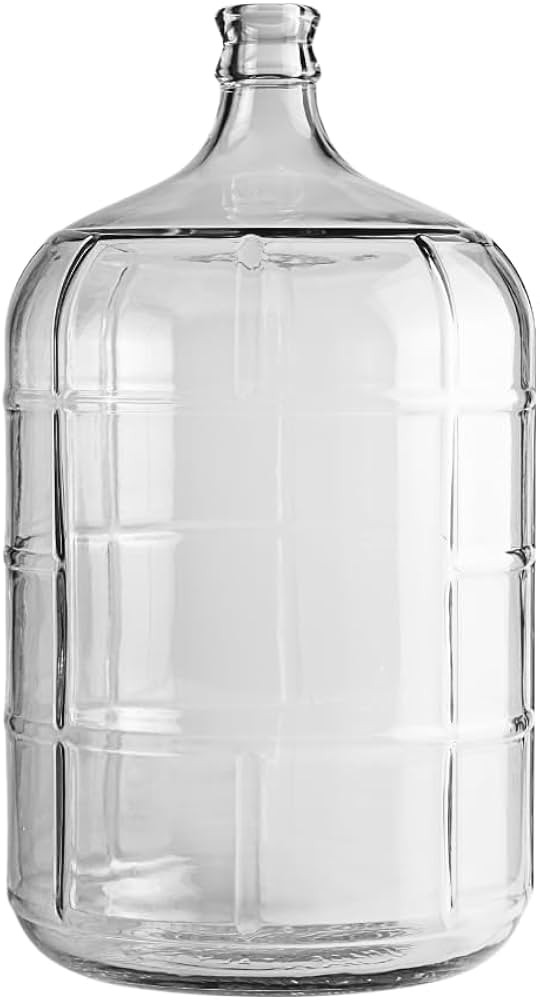 3 Gallon Clear Glass Italian Carboy - 30 mm Cork Neck Finish (CORK NOT INCLUDED) | Amazon (US)