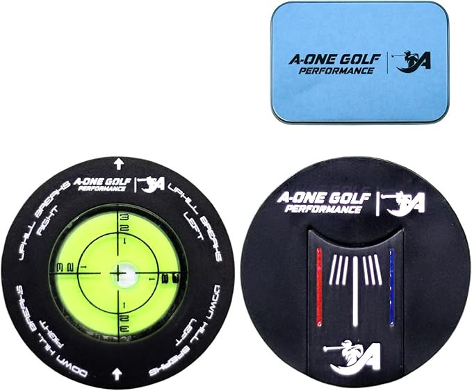 A-ONE Golf Performance Golf Spirit Level Golf Ball Marker, with Magnetic Ball Alignment Tool (Ali... | Amazon (US)