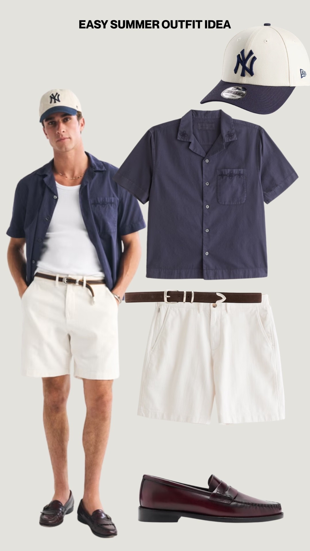 One of the cleanest summer outfit combos you can wear ☀️
The navy button up with white shorts gives that effortless coastal look, and the loafers instantly elevate the fit. Easy, minimal, and perfect for vacation nights.

#LTKMens #LTKStyle #MensFashion #SummerFits #VacationStyle #MensSummerStyle #Loafers #OldMoneyAesthetic #SmartCasual #MensOutfitIdeas #PreppyStyle #CoastalStyle #SummerWardrobe #ClassicStyle #Menswear #StyleInspiration #NeutralStyle #EverydayLuxury #SummerEssentials #MenswearDaily

#LTKgrwm #LTKootd #LTKmorningroutine