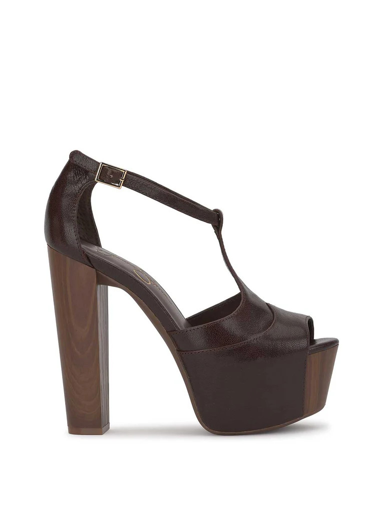 Dany T-Strap Platform Sandal in Ganache | Jessica Simpson E Commerce
