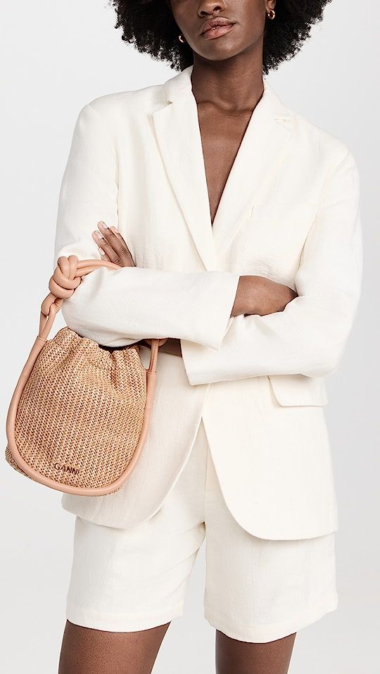 Knot Small Bucket Raffia Bag | Shopbop