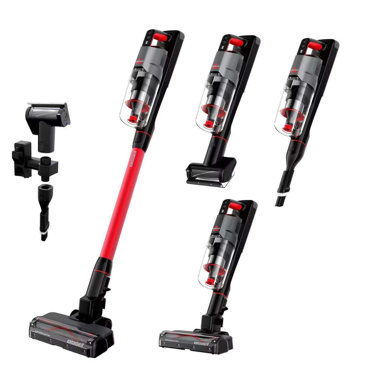 BISSELL PowerClean FurGuard Rechargeable Cordless Pet Stick Vacuum 4137 10.5" Cleaning Path Red | Target