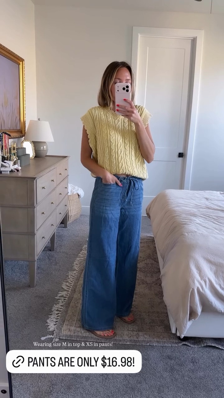 Wearing size M in top & XS in pants!