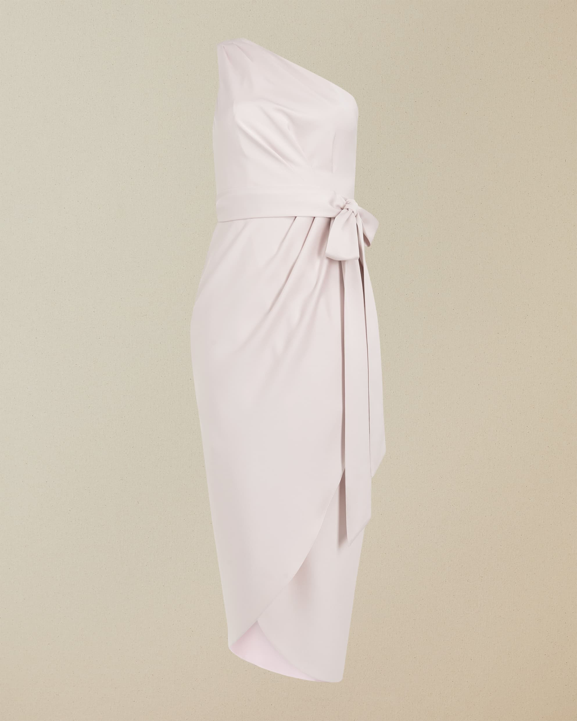 GABIE - One Shoulder Drape Midi Dress | Ted Baker (UK)