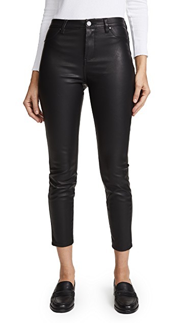 The Principle Mid Rise Vegan Leather Skinny Pants | Shopbop
