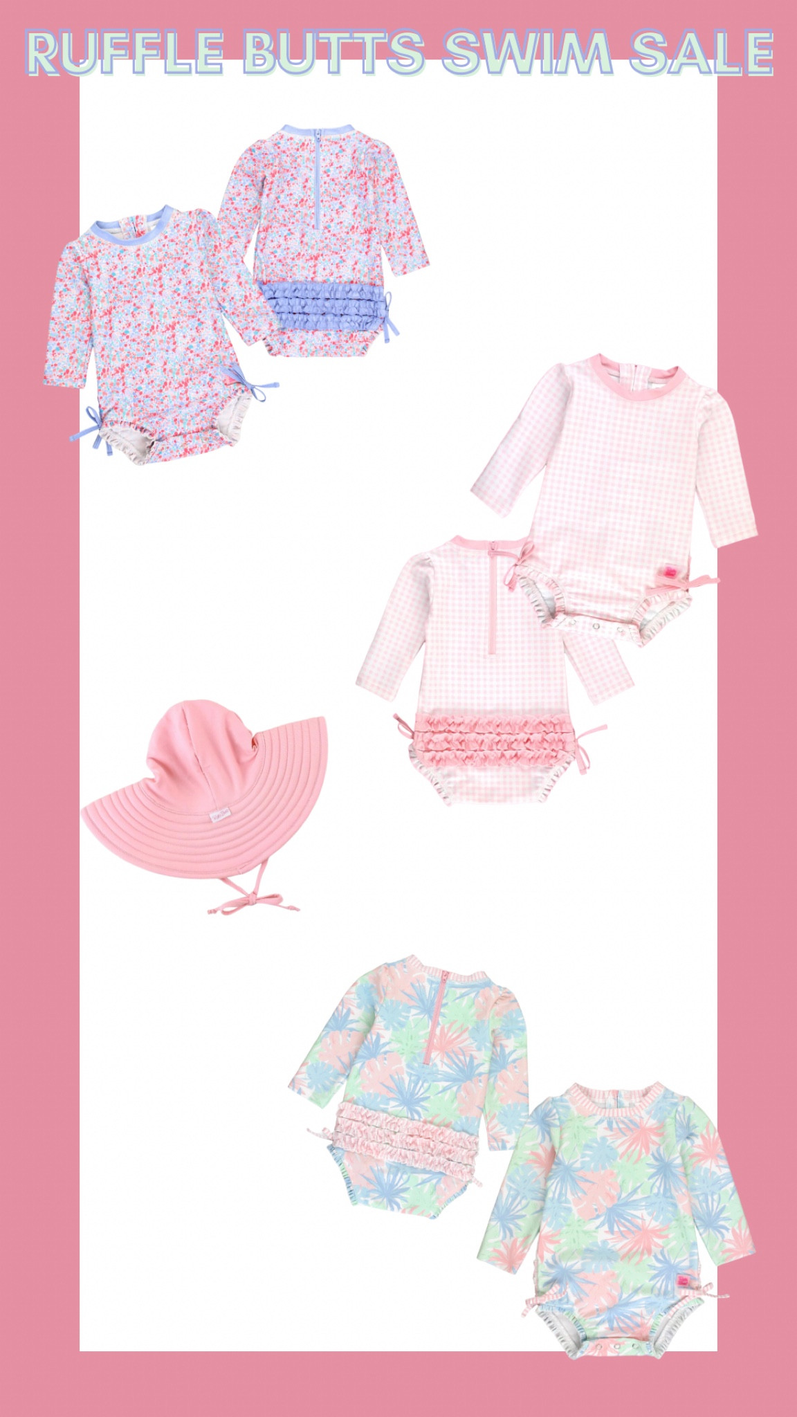 Ruffle butts is having a great sale, I ordered a suit & hat for Madi. 



#LTKSwim #LTKSaleAlert #LTKBaby