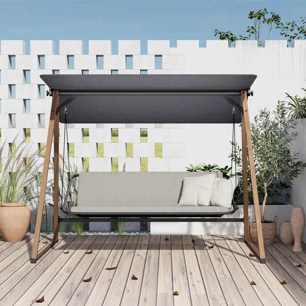 Kemora Porch Swing with Canopy | Wayfair North America