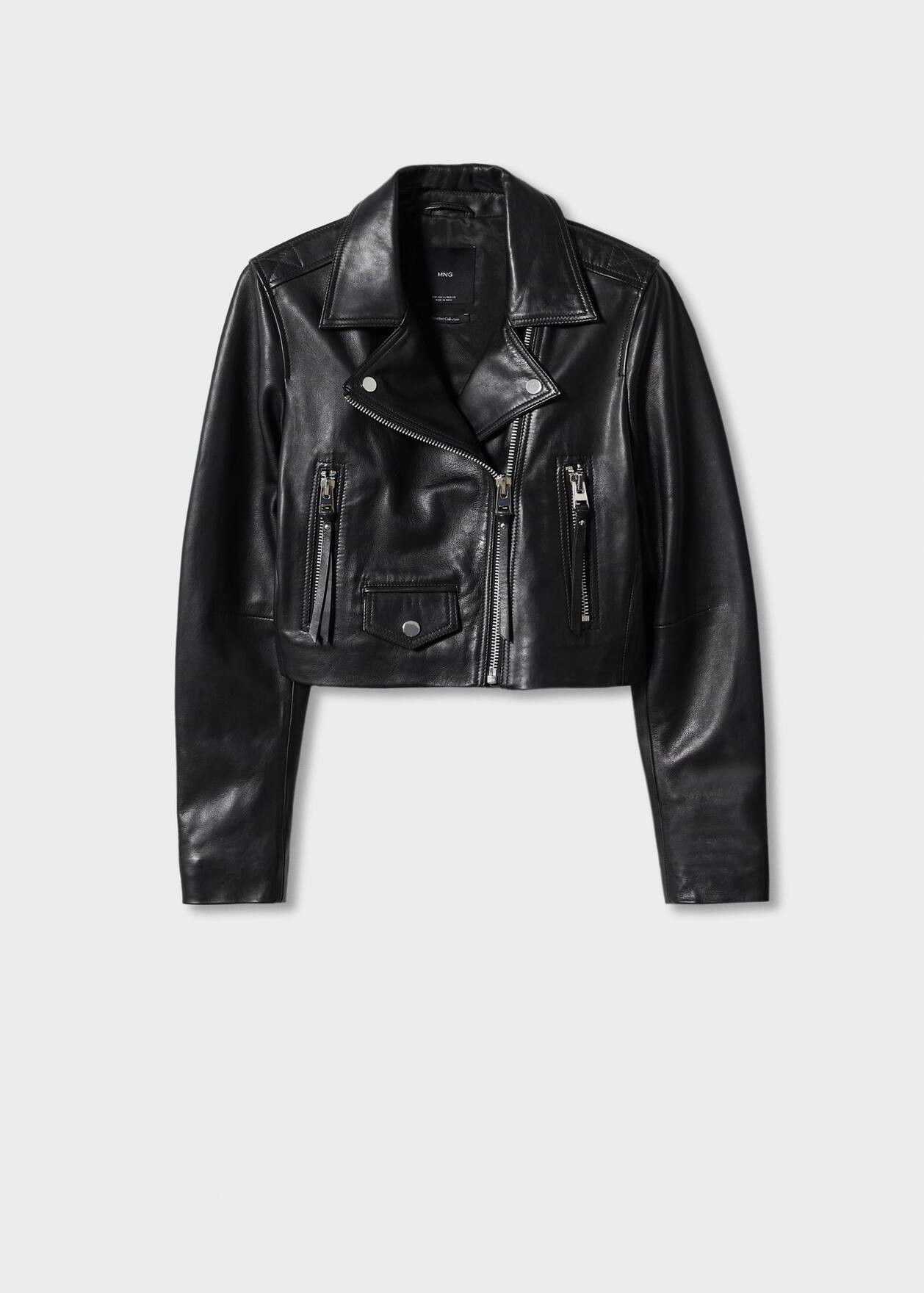 Bikerjacke aus Leder | MANGO (DE)
