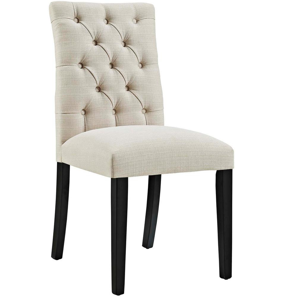 MODWAY Duchess Beige Fabric Dining Chair-EEI-2231-BEI - The Home Depot | The Home Depot