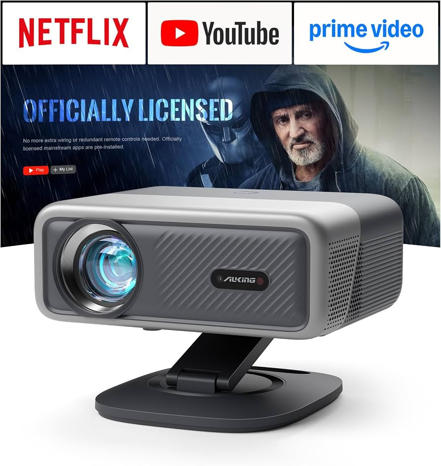 \u3010Now with Netflix & 4500 ANSI\u3011Smart 4K Projector with WiFi and Bluetooth, Auto Focus & ... | Amazon (US)