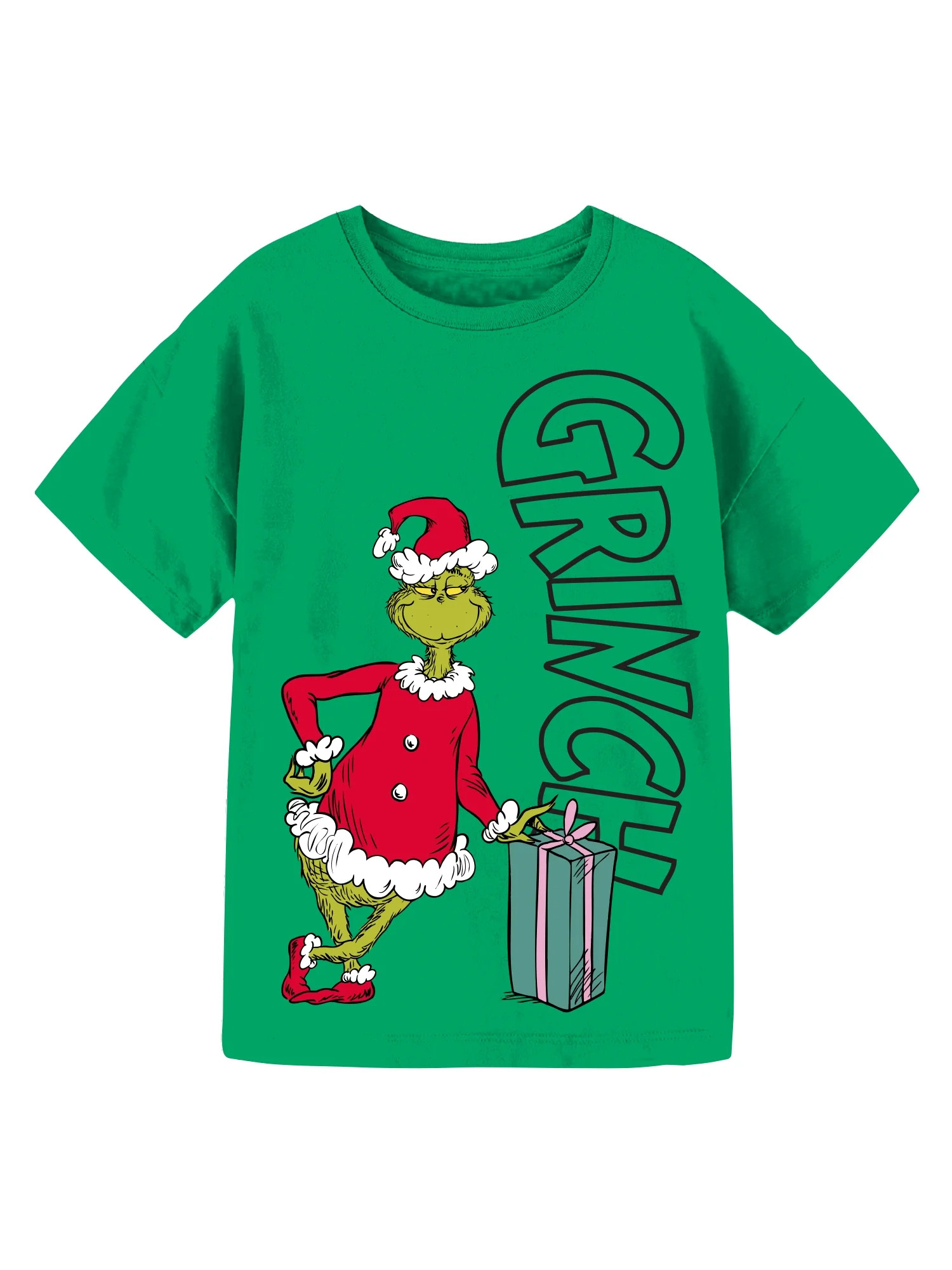 Dr. Seuss' The Grinch Girls Graphic Crew Neck Short Sleeve T-Shirt, Sizes 4-16 | Walmart (US)