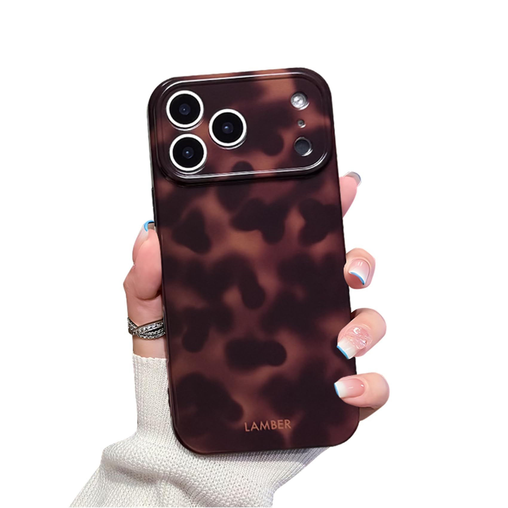 Cute Phone Case for iPhone 17 Pro Case Tortoise Shell Pattern Leopard Full Camera Protective Slim... | Amazon (US)