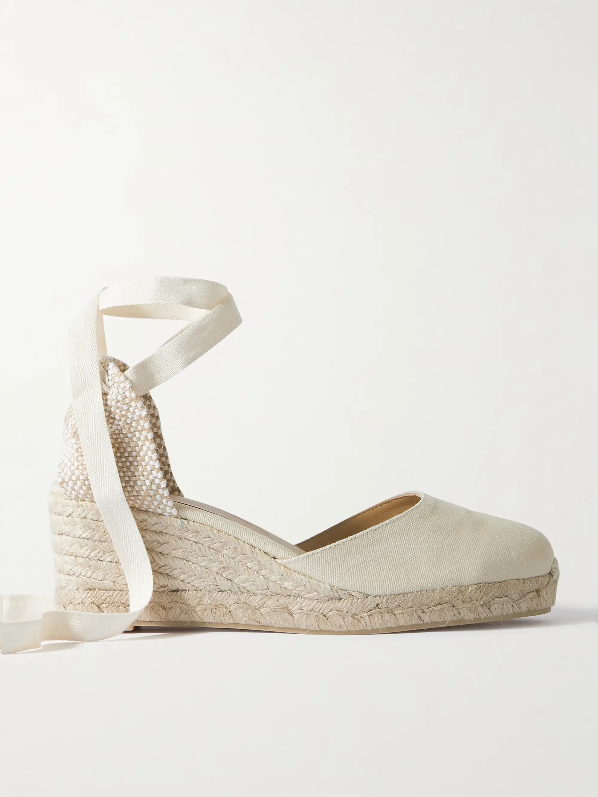 Espadrilles compensées en toile Carina 60 | NET-A-PORTER (UK & EU)