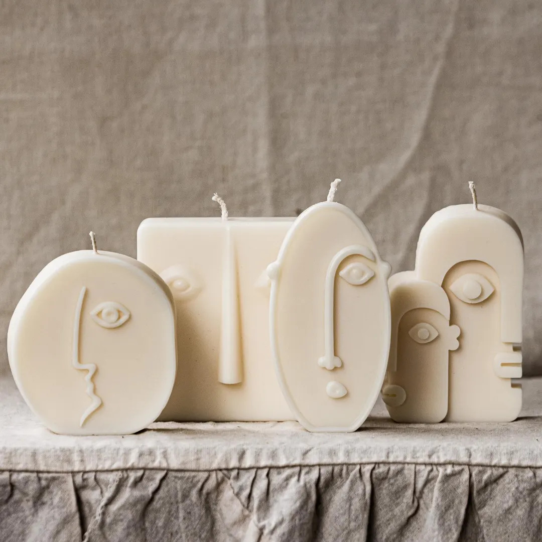 Abstract Faces Candle Set - Etsy | Etsy (US)