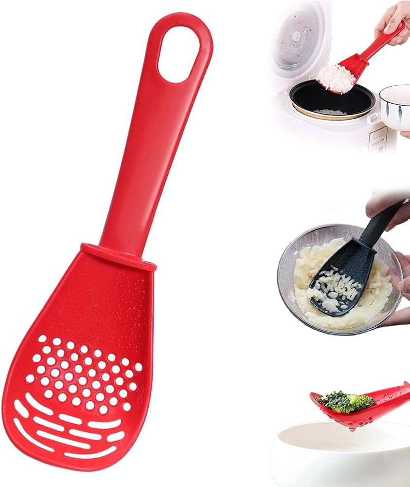 Multifunctional Kitchen Cooking Spoon, Upgraded Heat Resistant Silicone Slotted Spoon for Cooking... | Amazon (US)