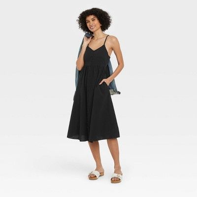 Women's Sleeveless Tie-Back A-Line Dress - Universal Thread™ | Target