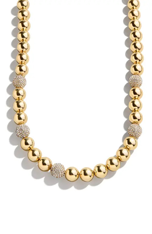 BaubleBar Pavé & Goldtone Beade Statement Necklace at Nordstrom | Nordstrom