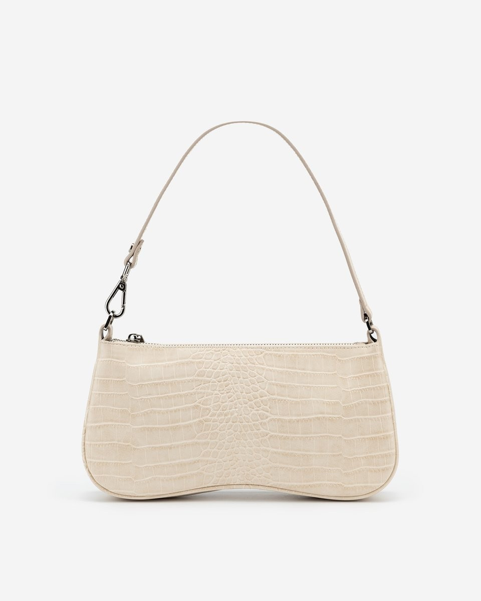 JW PEI Women's Eva Shoulder Handbag - Ivory Croc | JW PEI US