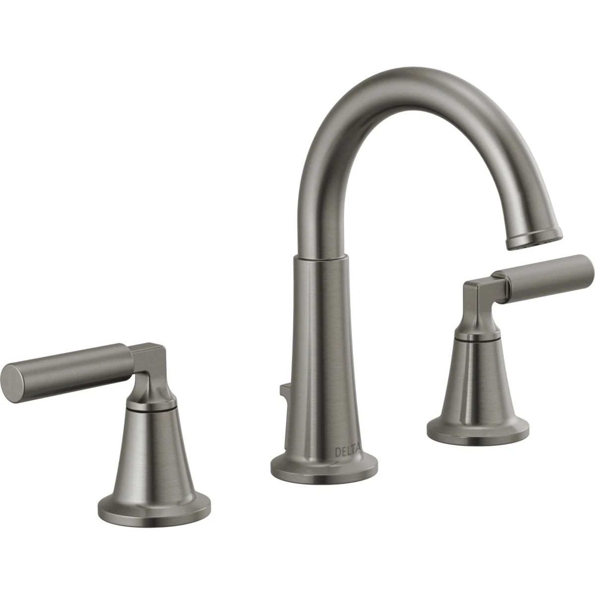 Delta 35548LF-KSMPU Black Stainless Bowery 1.2 GPM Widespread Bathroom Faucet with Pop-Up Drain A... | Build.com, Inc.