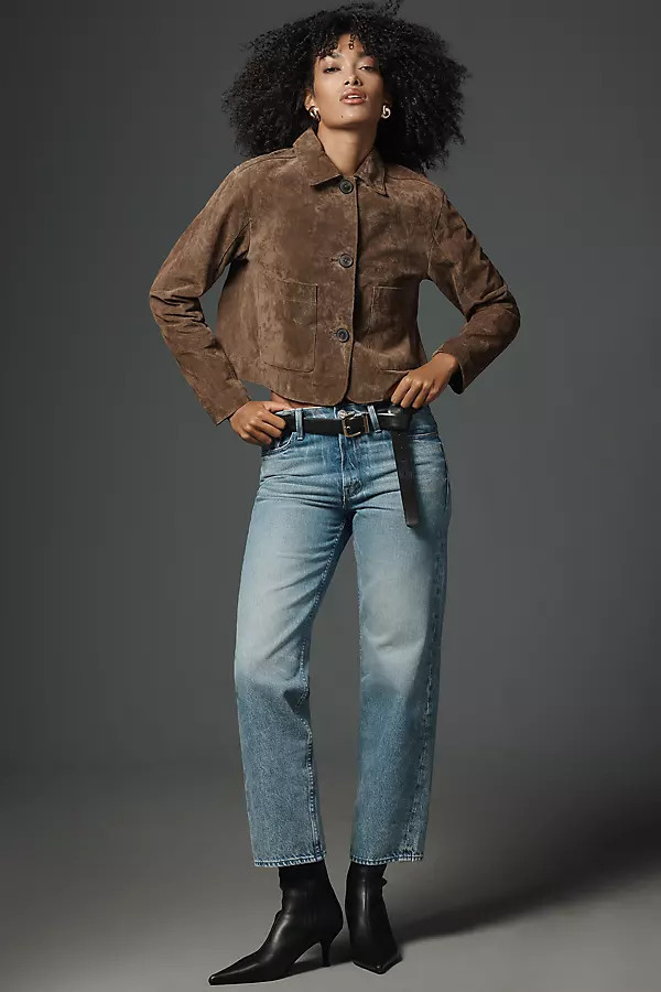 Newbie Ankle High-Rise Straight Jeans | Anthropologie (US)