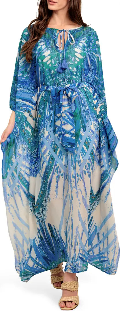 FLYING TOMATO Batwing Sleeve Caftan Maxi Dress | Nordstromrack | Nordstrom Rack