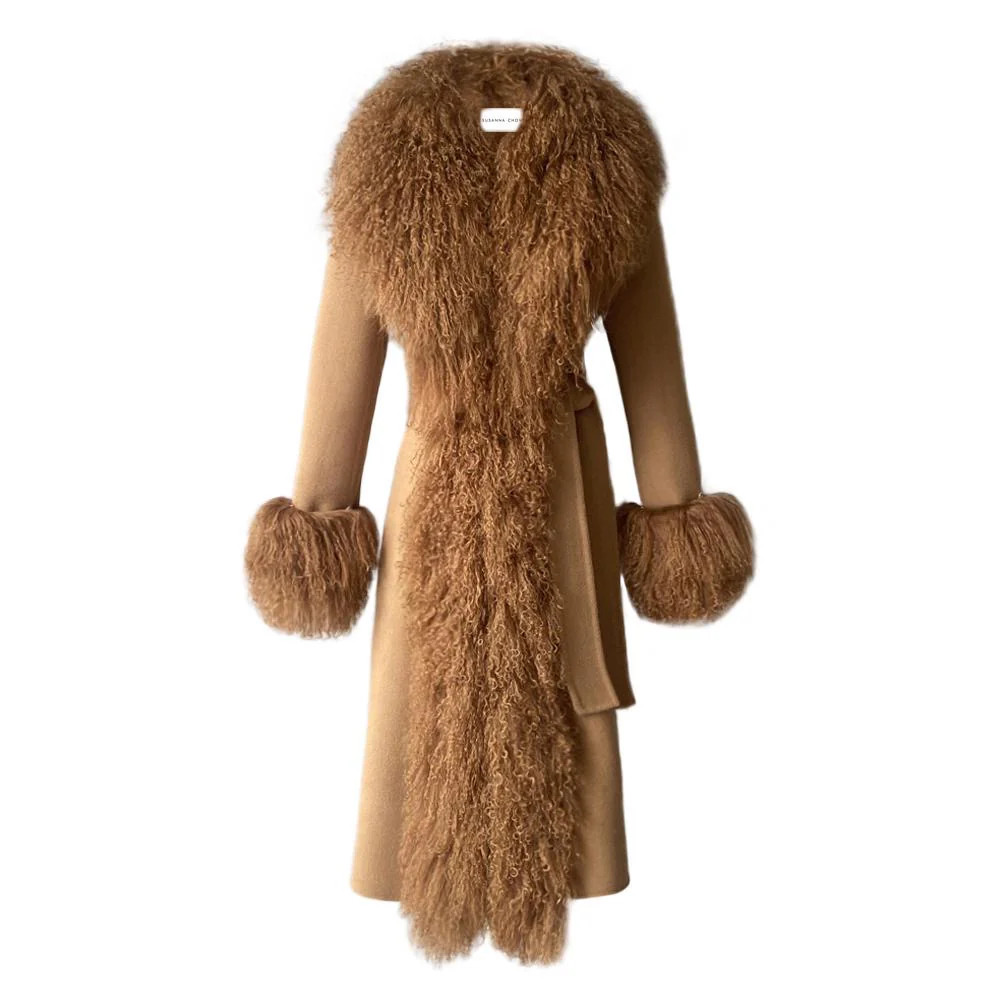 Inez Cashmere Shearling Coat | Susanna Chow