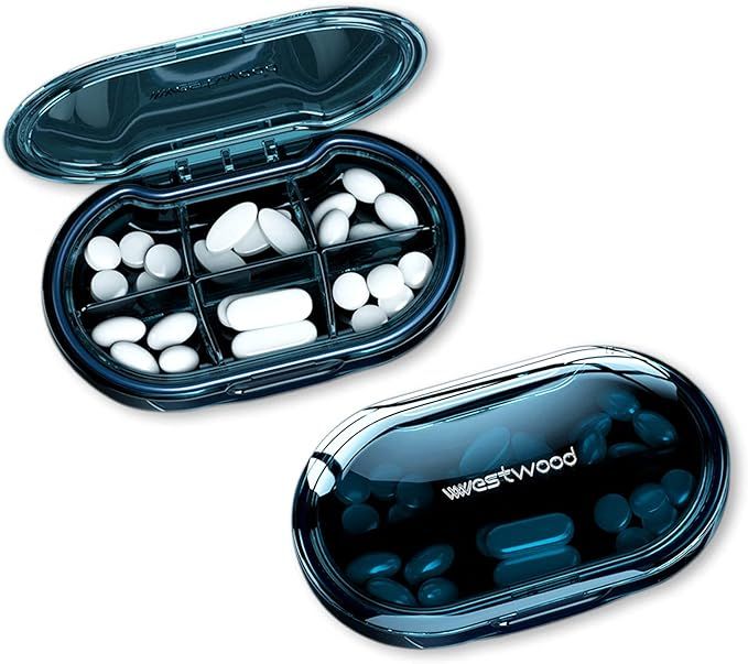Portable Pill Box Pill Organizer Waterproof Pill Case SOFISO Travel Medicine Organizer for Purse ... | Amazon (US)