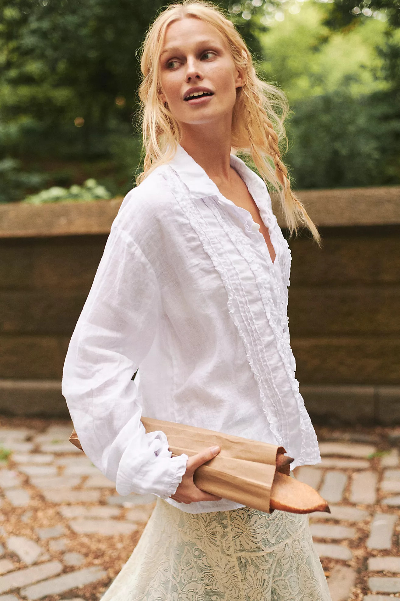 Tuxedo Linen Button Down Top | Free People (Global - UK&FR Excluded)