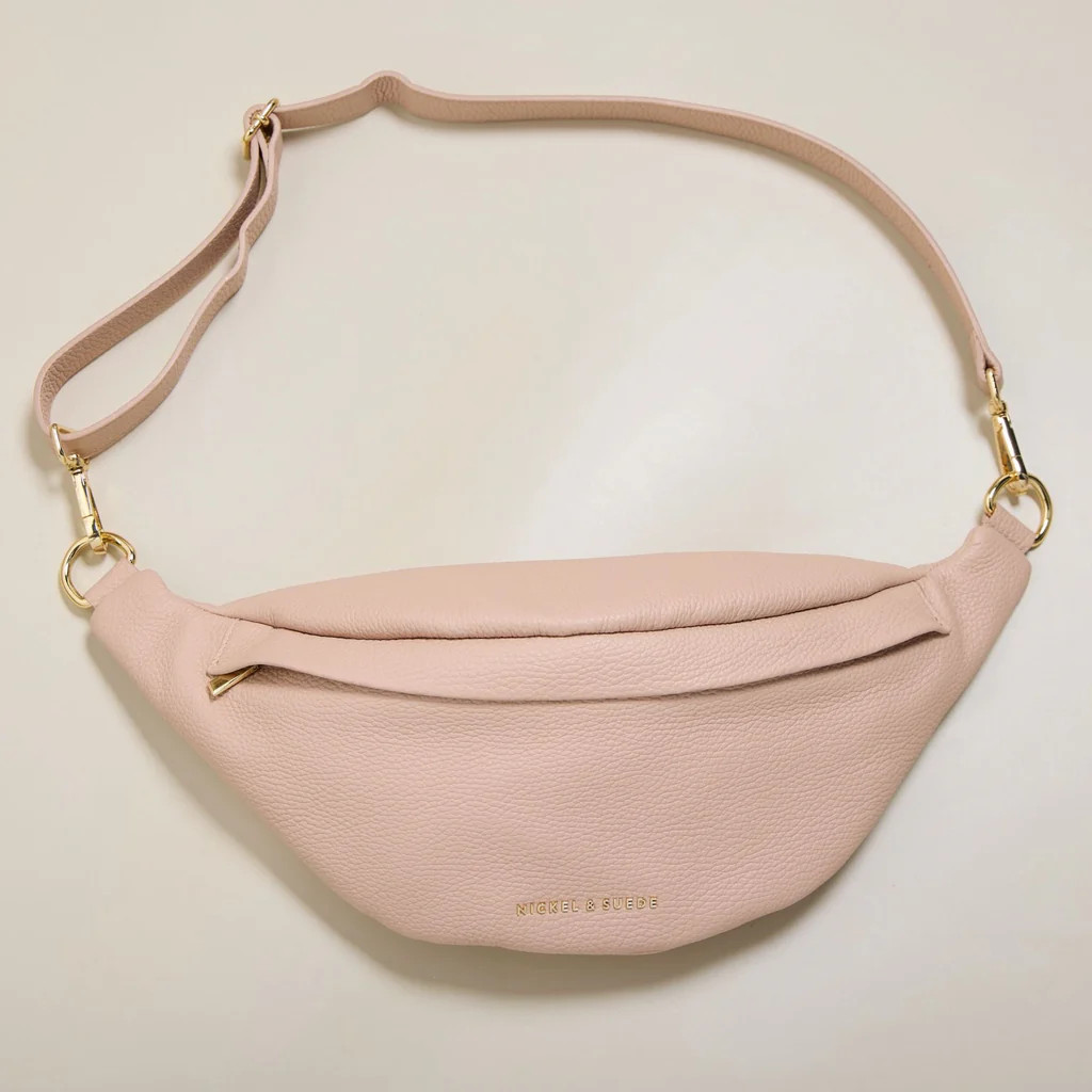 Verona Belt Bag in Blush | Nickel and Suede
