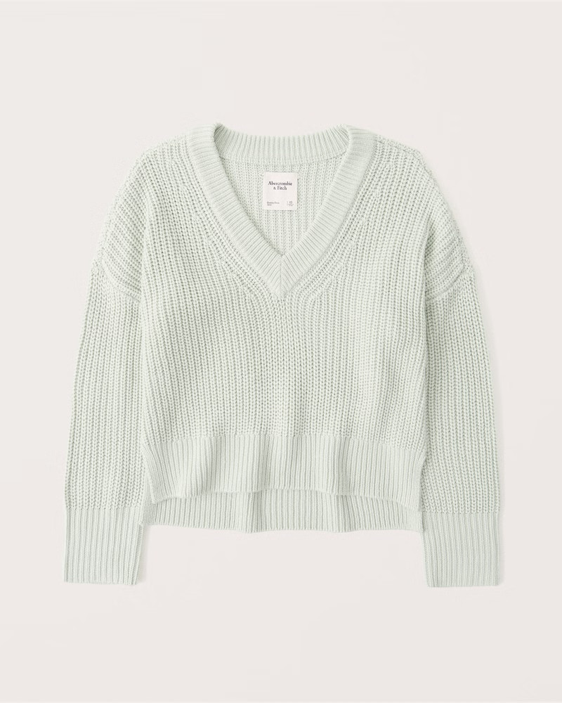 Slouchy V-Neck Sweater | Abercrombie & Fitch (US)