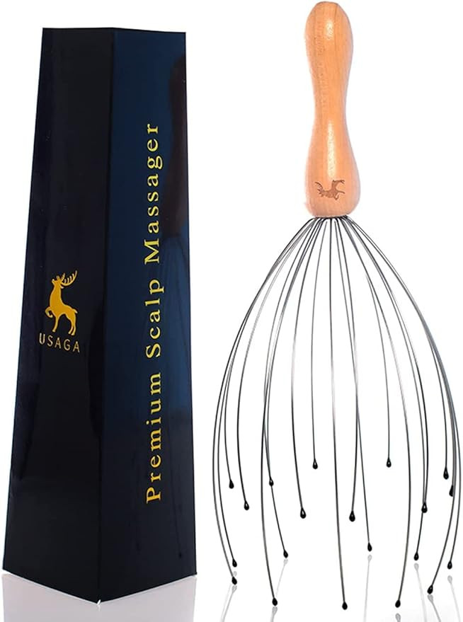 USAGA 20 Fingers Head Massager Head Scratcher Scalp Massager, Stocking Stuffers for Head Body Rel... | Amazon (US)
