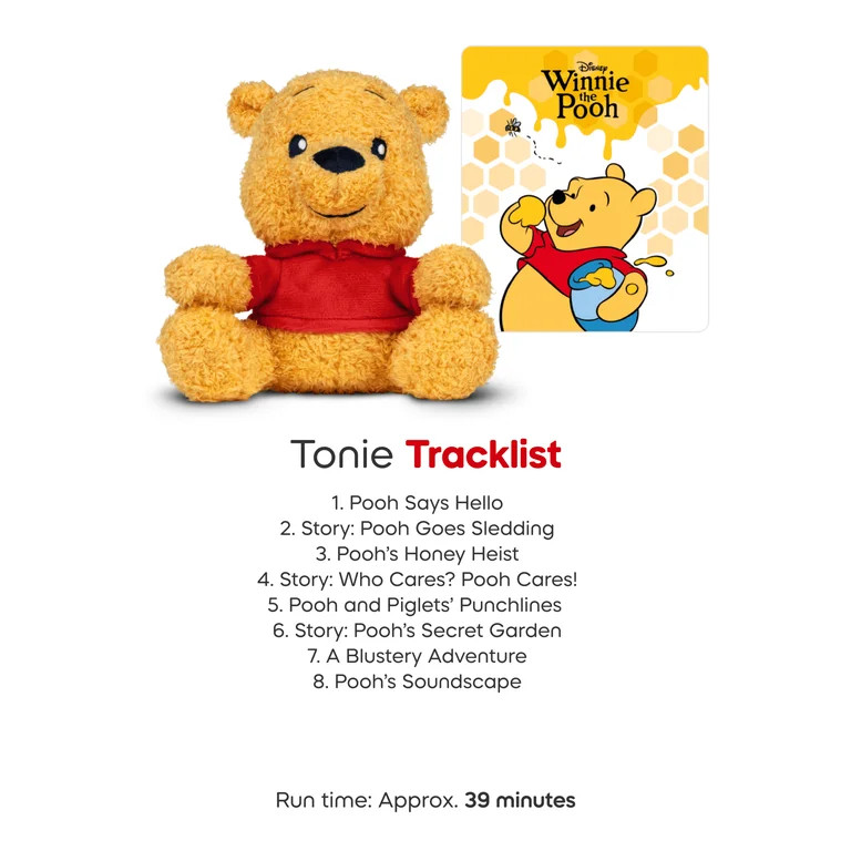 Tonies Cuddle Tonie Winnie the Pooh Audio Toy Plush from Disney's Winnie the Pooh, Age Group 3+ | Walmart (US)