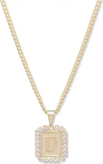 Royal Initial Card Necklace | Nordstrom