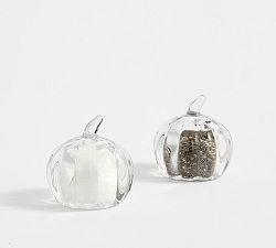 Glass Pumpkin Salt &amp; Pepper Shakers | Pottery Barn (US)