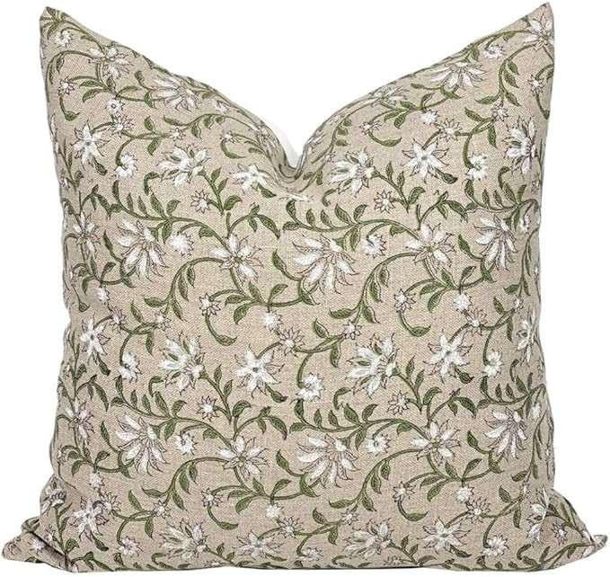 Decorative Floral Print Pillow Cover for Home Decor/Design, Throw Pillow Case/Cover, Indoor, Outd... | Amazon (US)