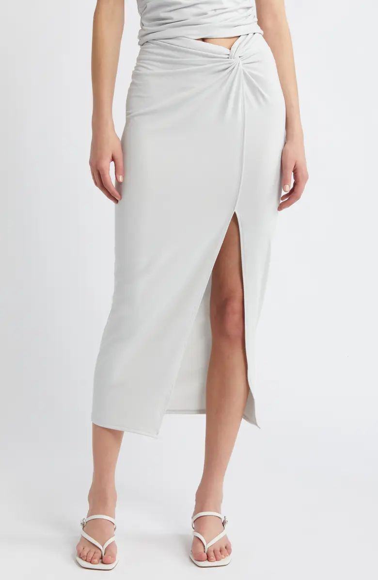 Open Edit Twist Front Maxi Skirt | Nordstrom | Nordstrom