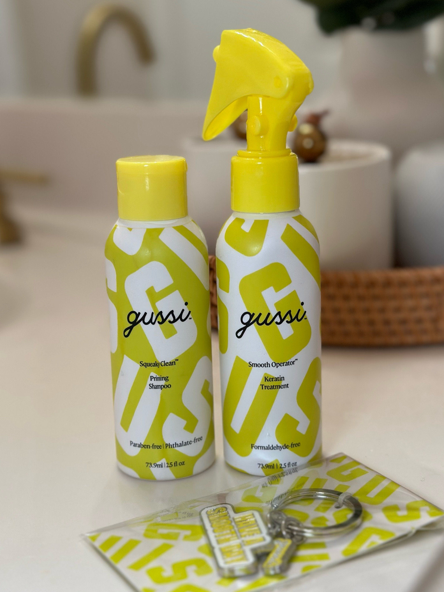 I used this Gussi at-home keratin treatment recently and it has made my hair so smooth and shiny. The treatment comes as a bundle with the squeaky clean priming shampoo and the smooth operator keratin treatment. It is so easy to do at home and it works for all hair types. Hair products. Haircare. Shampoo. Hair treatment. Beauty products    

#LTKbeauty #LTKfindsunder50 #LTKstyletip