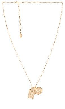 Ettika Long Coin Necklace in Gold from Revolve.com | Revolve Clothing (Global)