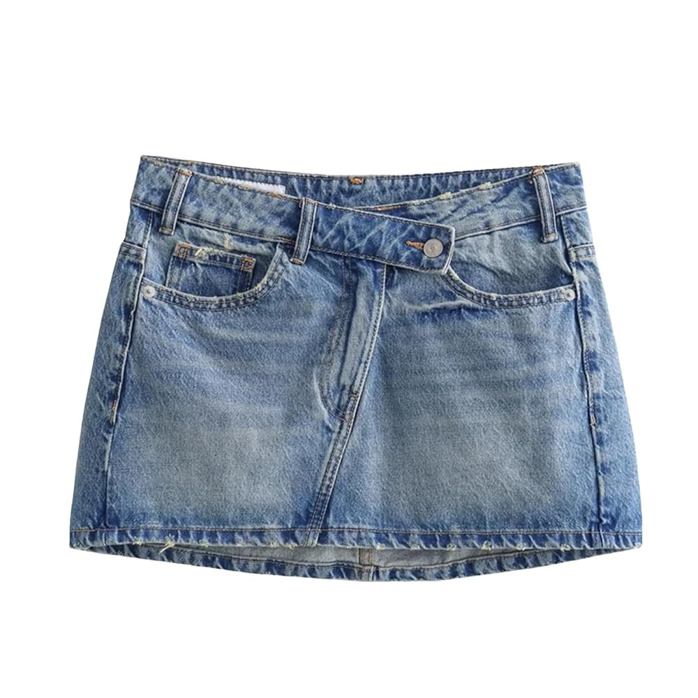 Women's Mini Skirts Spring and Summer Women Denim Skirts Casual Ladies Skirt | Amazon (US)
