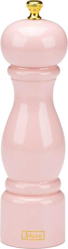Rose Pink Salt Pepper Grinder Mill, 8 Inch Classic Wood Manual Salt Pepper Grinder, Adjustable Wo... | Amazon (US)