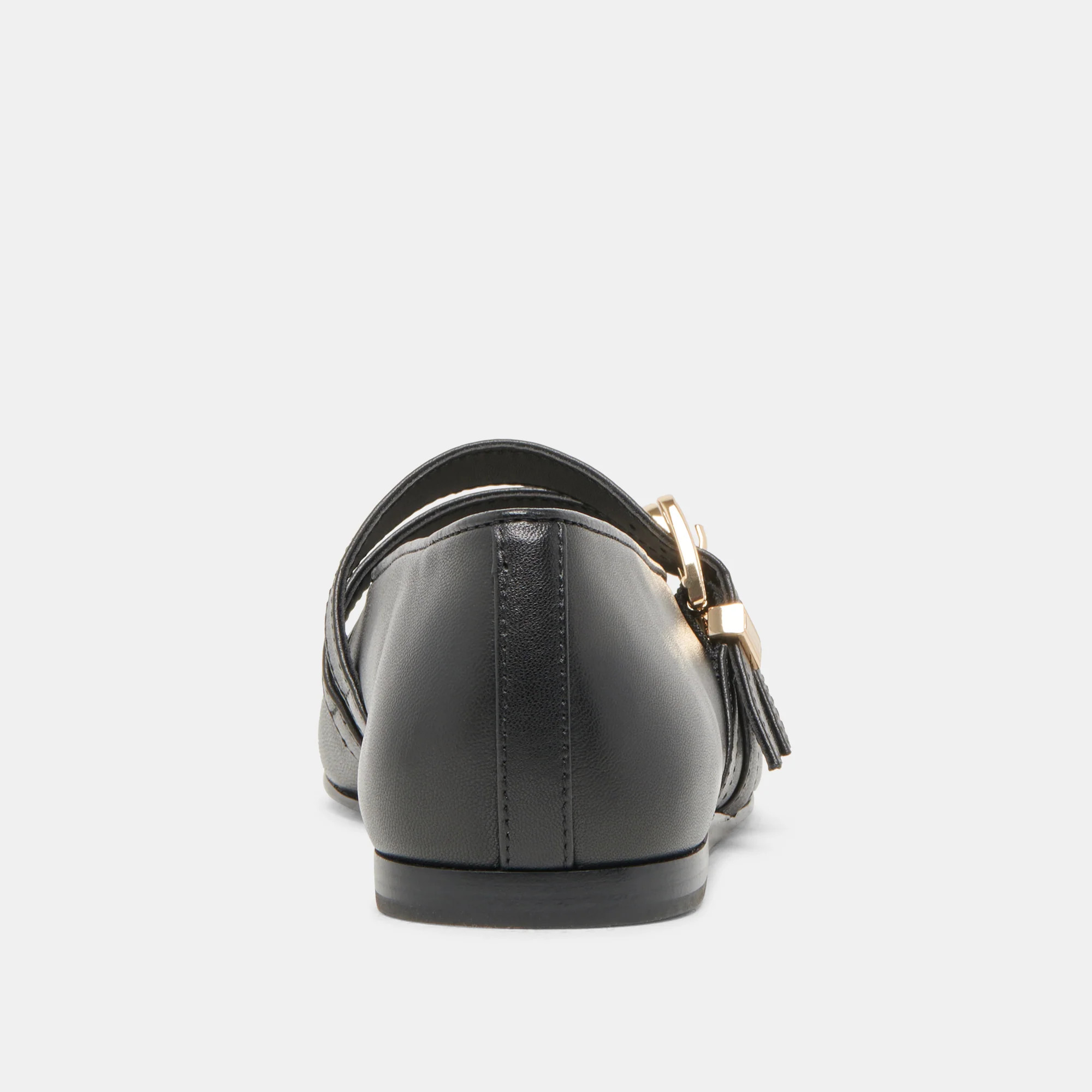 BAYLEE BALLET FLATS BLACK LEATHER | DolceVita.com