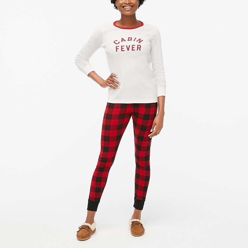 Women's "Cabin fever" cotton sleep set | J.Crew Factory