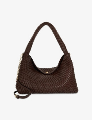 Deliberate Large Woven Faux-Leather Shoulder Bag | Selfridges