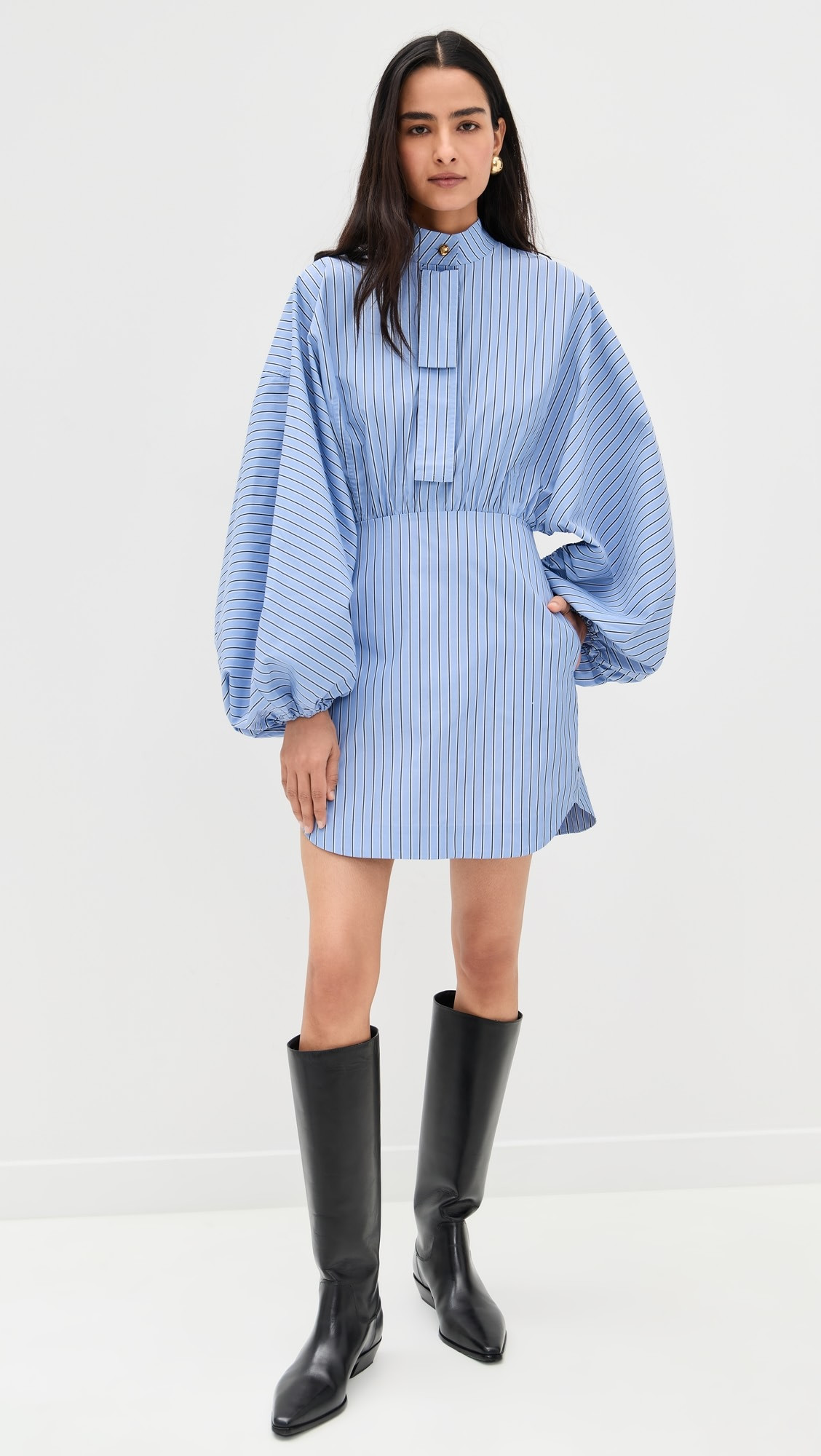 Drawstring Stripe Mini Dress | Shopbop