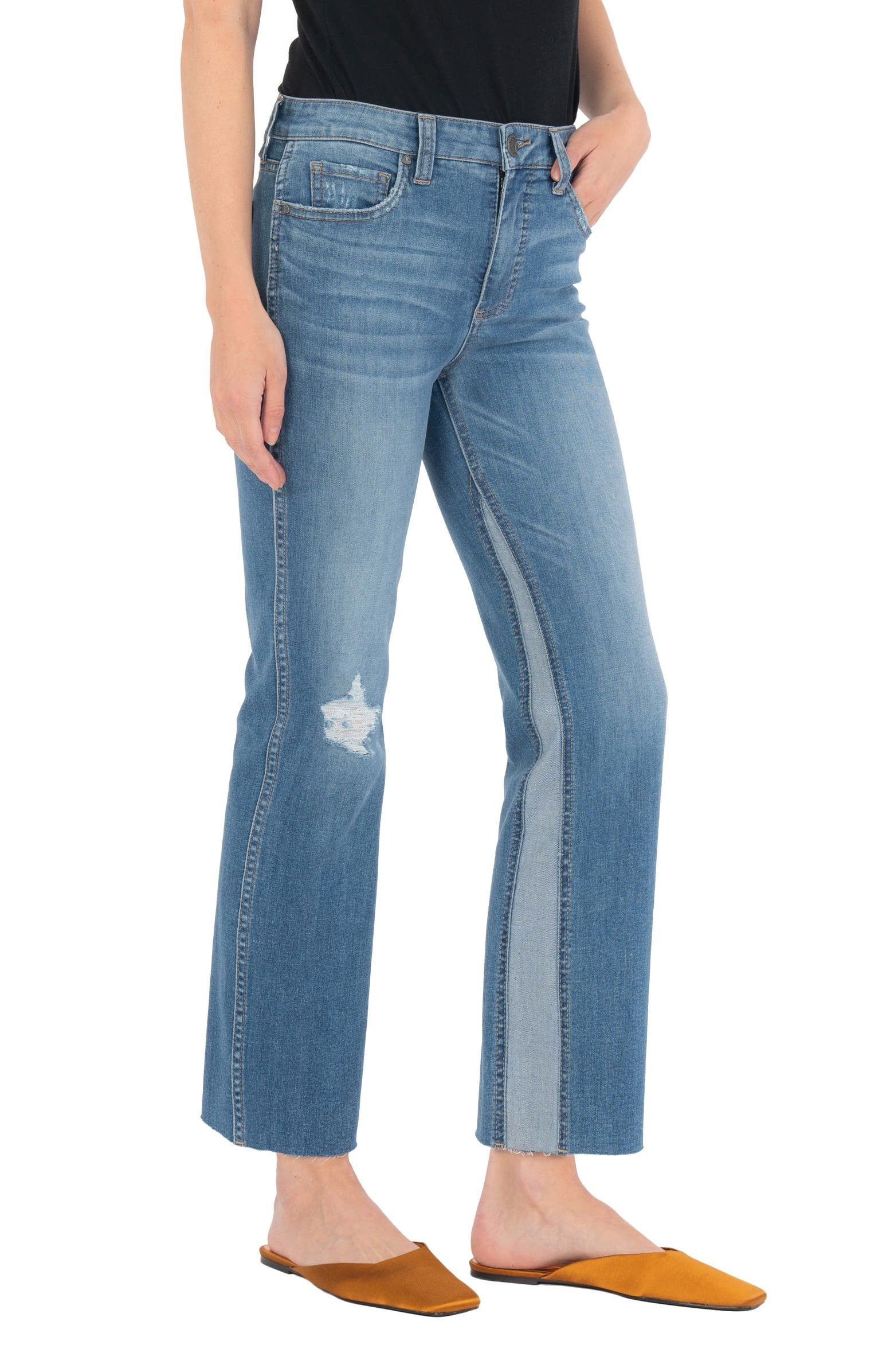 Kelsey Fab Ab Inset High Waist Ankle Flare Jeans | Nordstrom