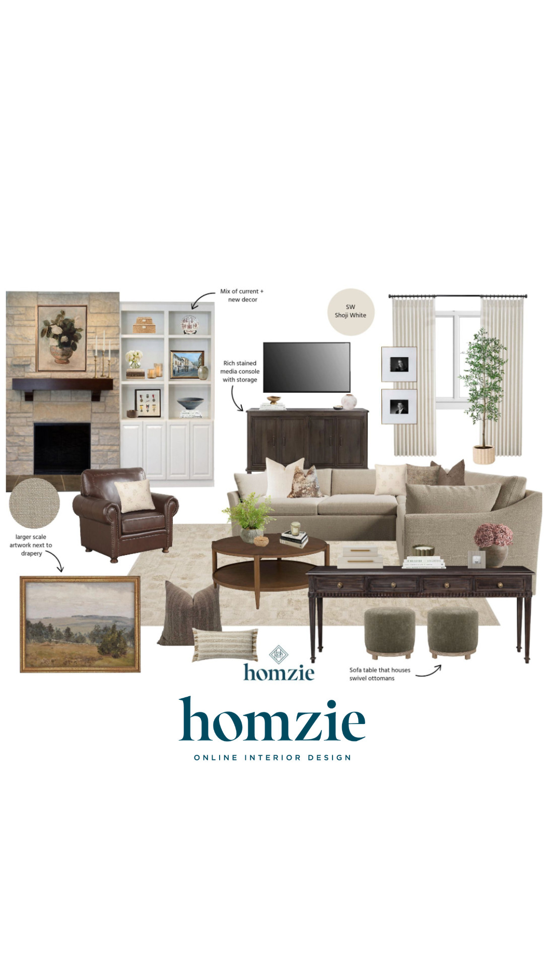 Neutral living room design featuring accent pillows, curtains, coffee table books, rug, decor, etc.

#LTKHome #LTKFinds #LTKFavorites #HomeStyleDaily 

 #LTKHome