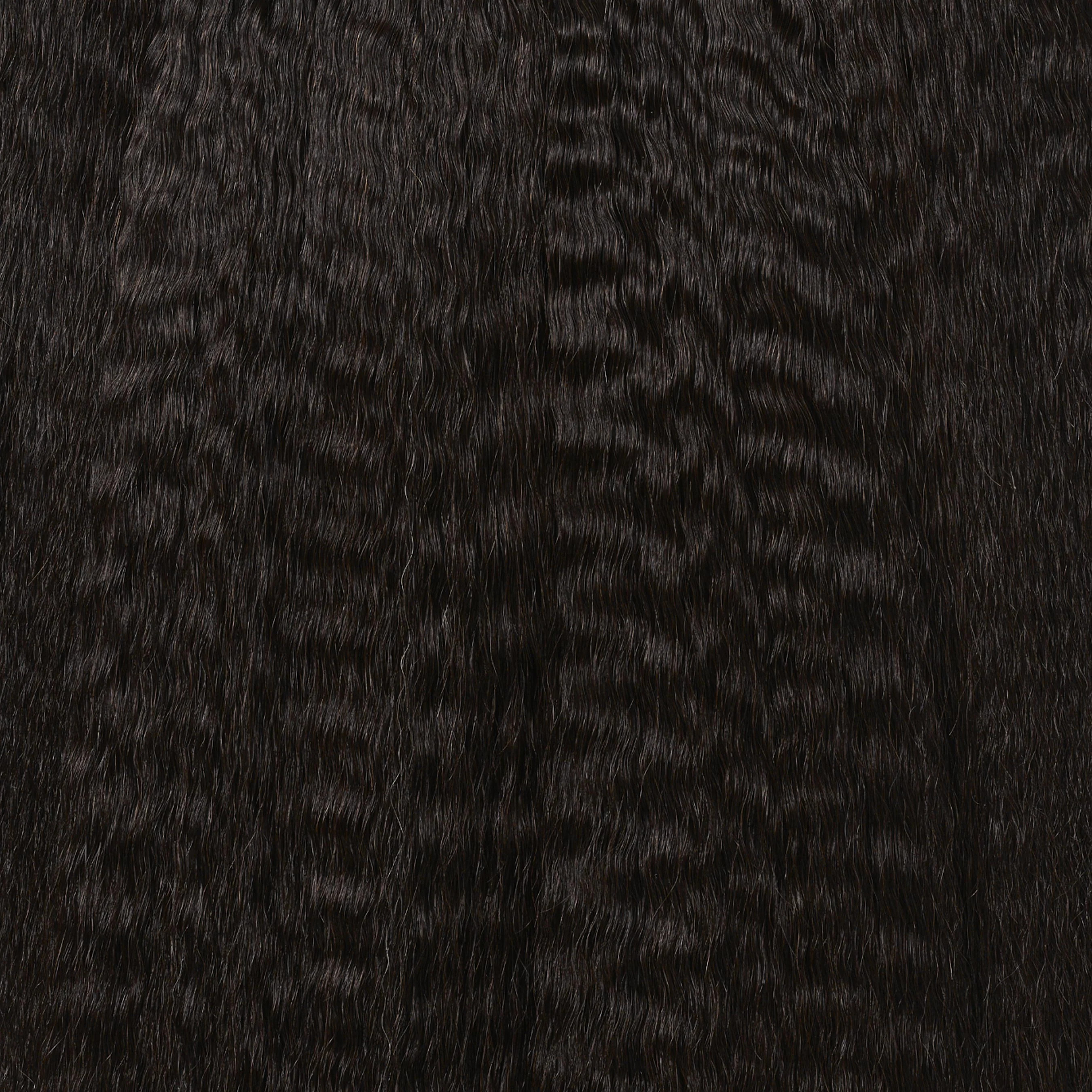 Silk Seam Textured Clip-In, Off Black Blowout | Bellami Hair