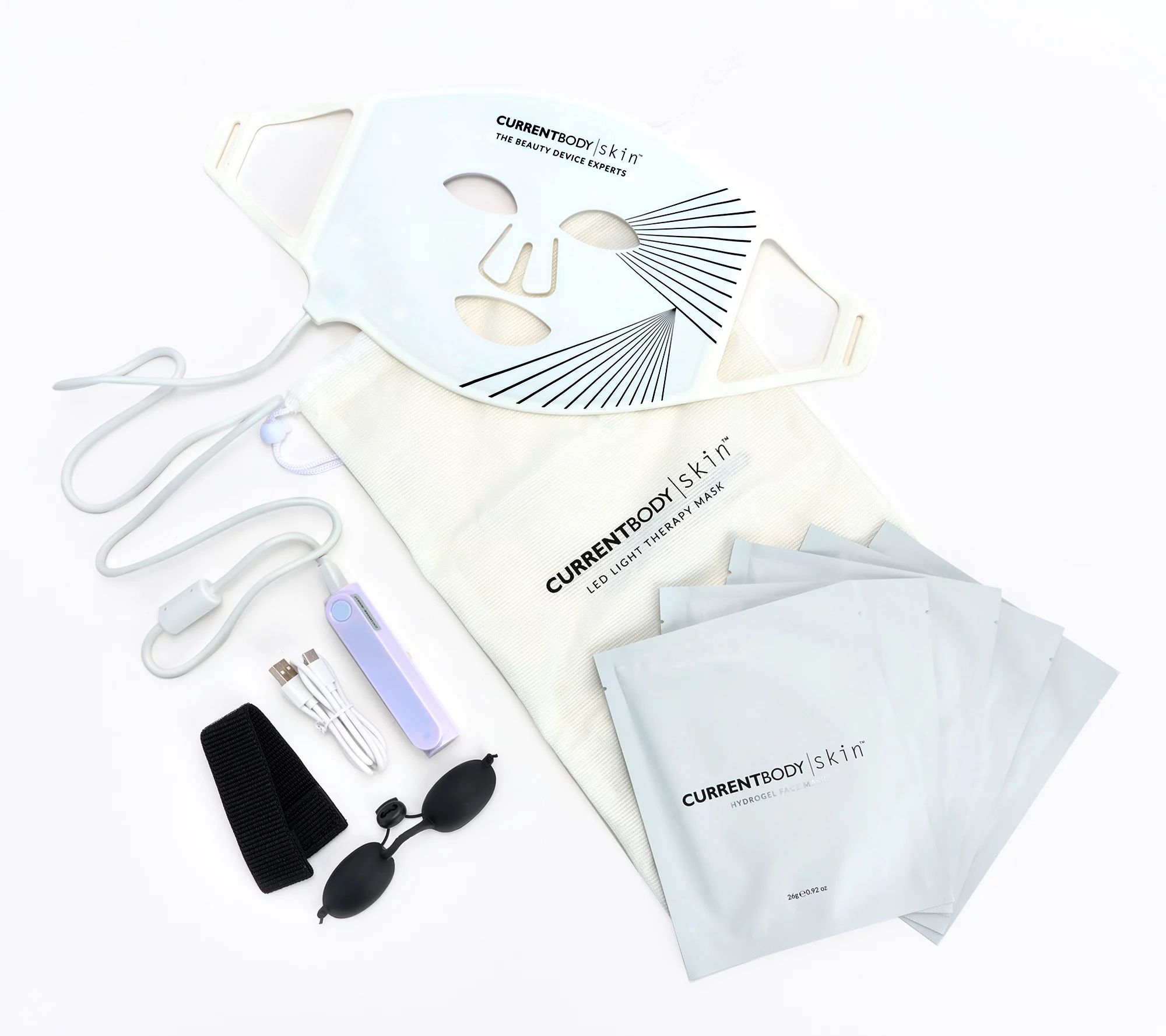 CurrentBody Skin LED Light Therapy Mask & Hydrogel Face Masks - QVC.com | QVC