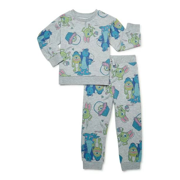 Monsters Inc. Easter Toddler Boy Sweatshirt and Pants Outfit Set, 2-Piece, Sizes 2T-5T | Walmart (US)