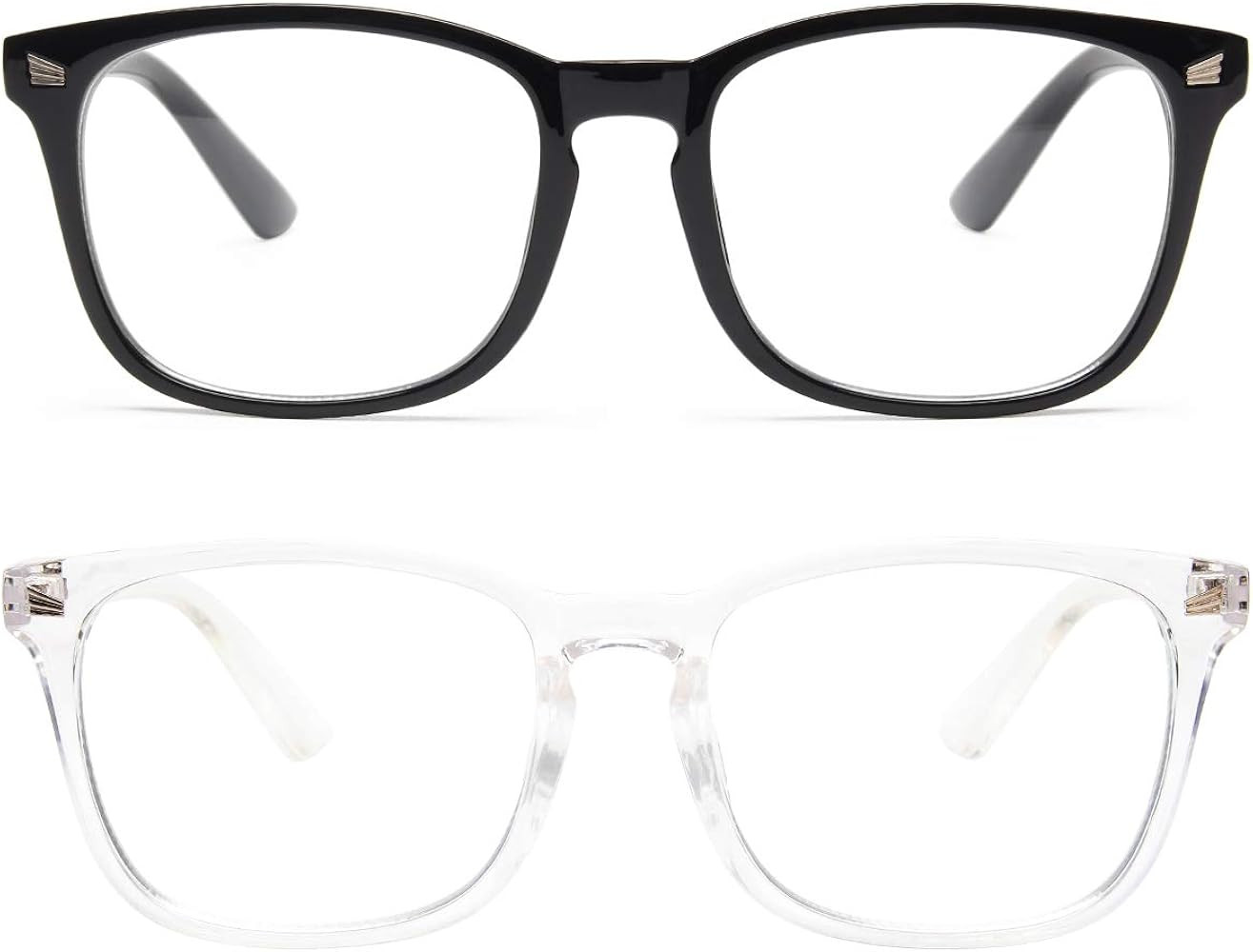 2 Pack Blue Light Blocking Glasses, Computer Reading/Gaming/TV/Phones Glasses for Women Men,Anti ... | Amazon (US)